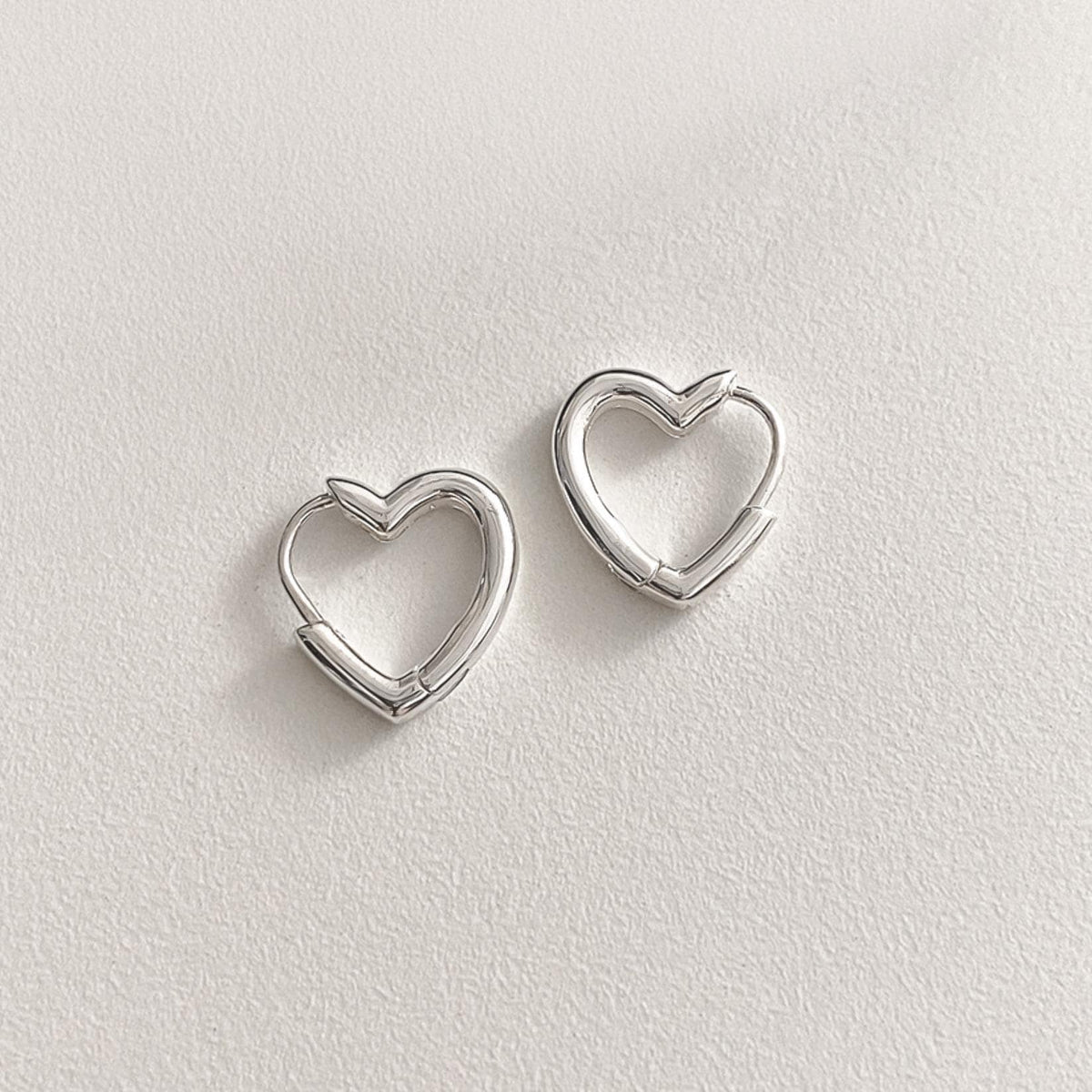 Heart Huggie Earrings